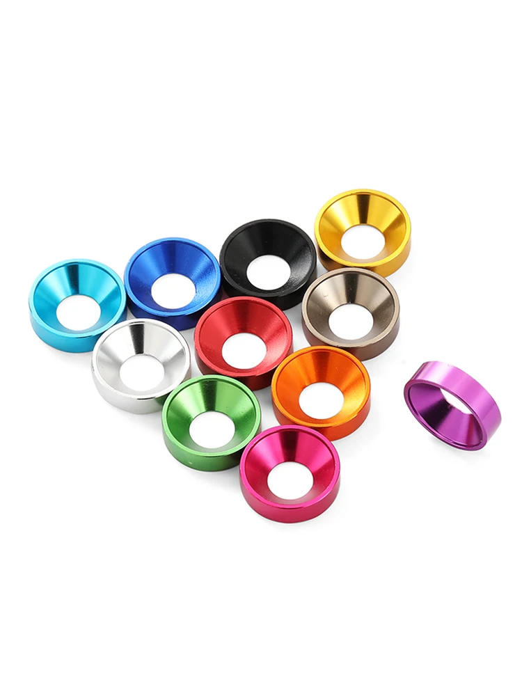 Description Picture 3 of itemM2 M2.5 M3 M4 M5 M6 M8 Colourful Anodized Aluminum Alloy Countersunk Head Washer Head Bolt Washers Gasket Flat Head Washer
