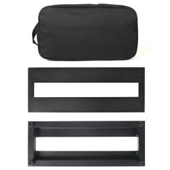 Small Guitar Pedal Board with Carrying Bag 14.96x5.71 Inch Effect Pedalboard Guitar Pedal Plate Guitar Accessories