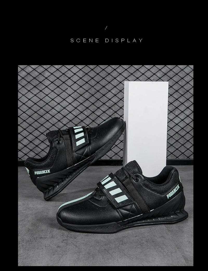 Description Picture 3 of itemMen Weightlifting Squat Shoes Original Professional Non Slip Training High-Quality Breathable Sneakers Fitness Sports Shoes