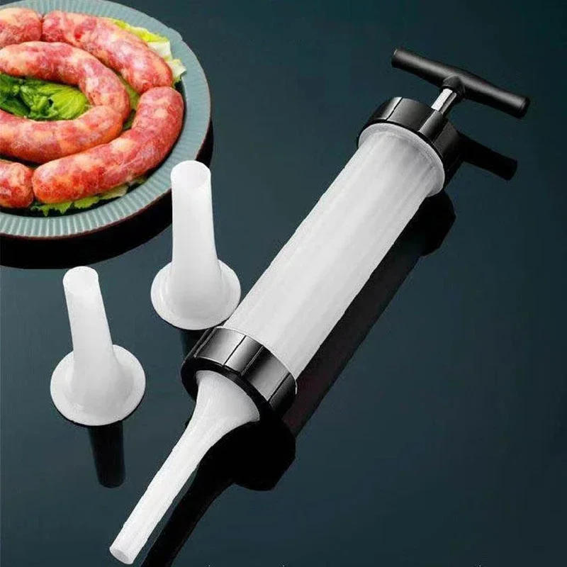 Description Picture 6 of itemManual Sausage Filling Machine Meat Stuffer Filler Salami Make Sausage Machine Homemade Sausage Tools Kitchen Supplies