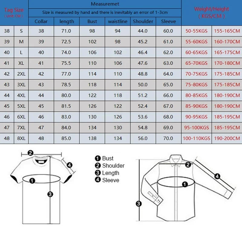 Description Picture 3 of itemCotton Plaid Casual Shirts For Men England Fashion Style Long Sleeve Turn Down Collar Breast Pocket Plus Size Smart Dress shirts
