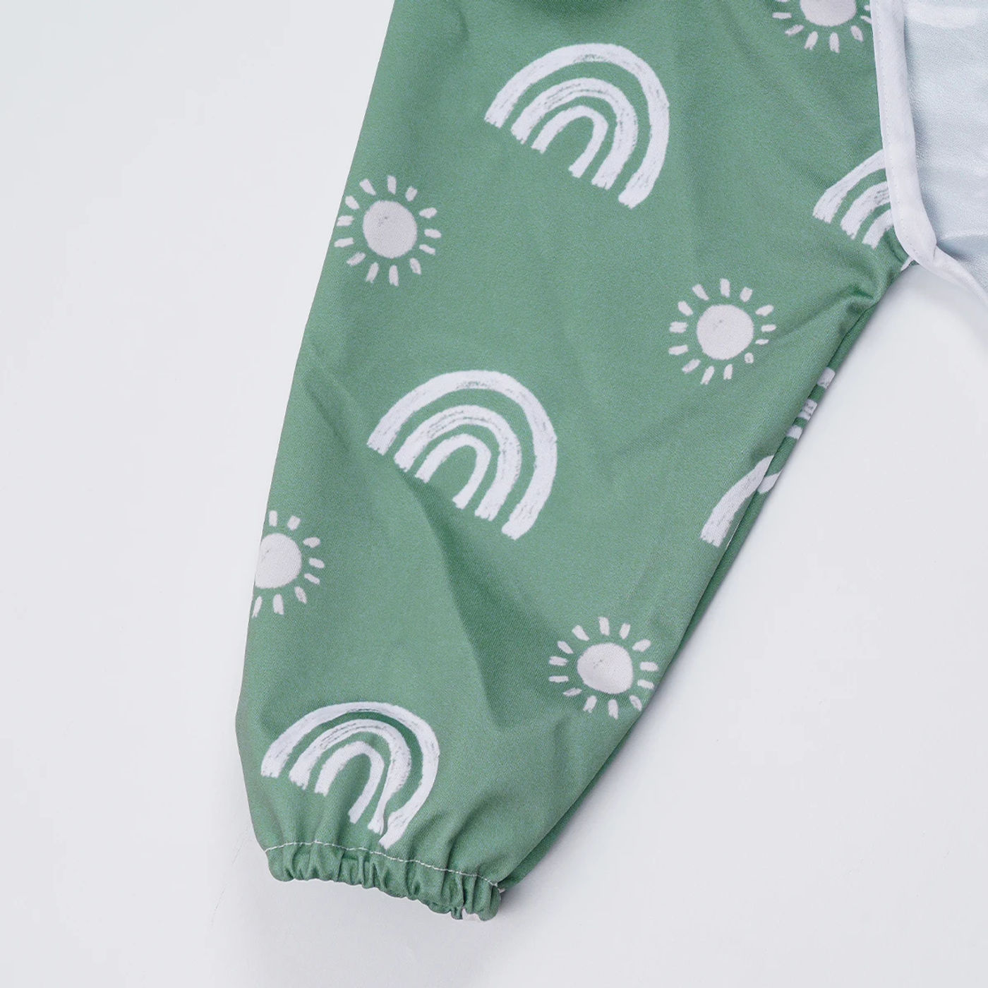 Description Picture 6 of itemHappyFlute Coverall Baby Feeding Bib for Eating,Long Sleeves Bib Attaches to Highchair and Table,Weaning Bibs