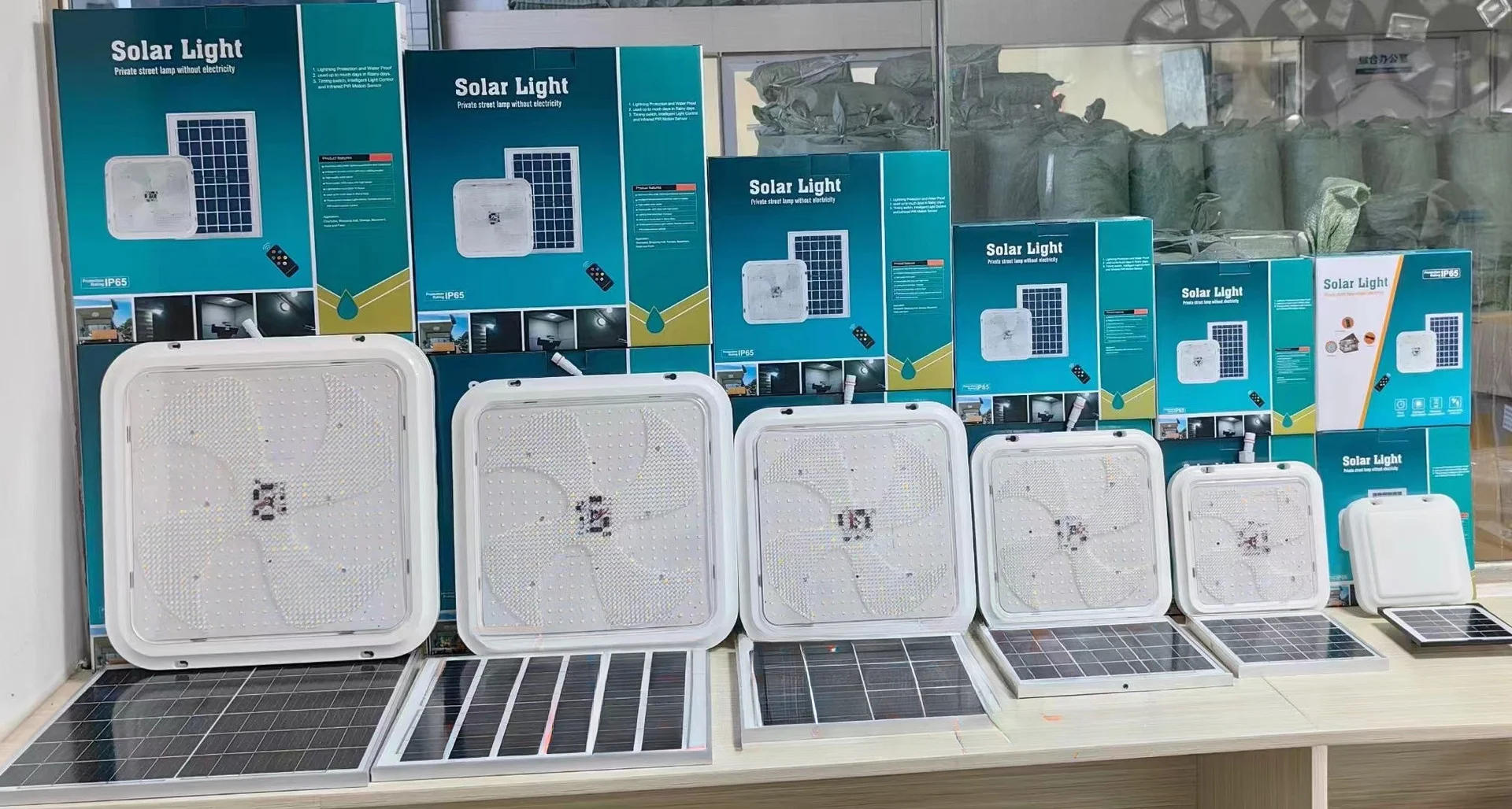 Description Picture 2 of itemSolar lights Indoor Home Top Ceiling House Outdoor Garden pandent light Panel Lamp Fixture For Corridor Garden Living Room