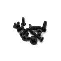 50pcs Flat Head Phillips Screws small Mini steel Bolt M1.2 M1.4 M1.7 M2 M2.5 M3  Cross Phillips Ultra Thin Super Low Flat Head