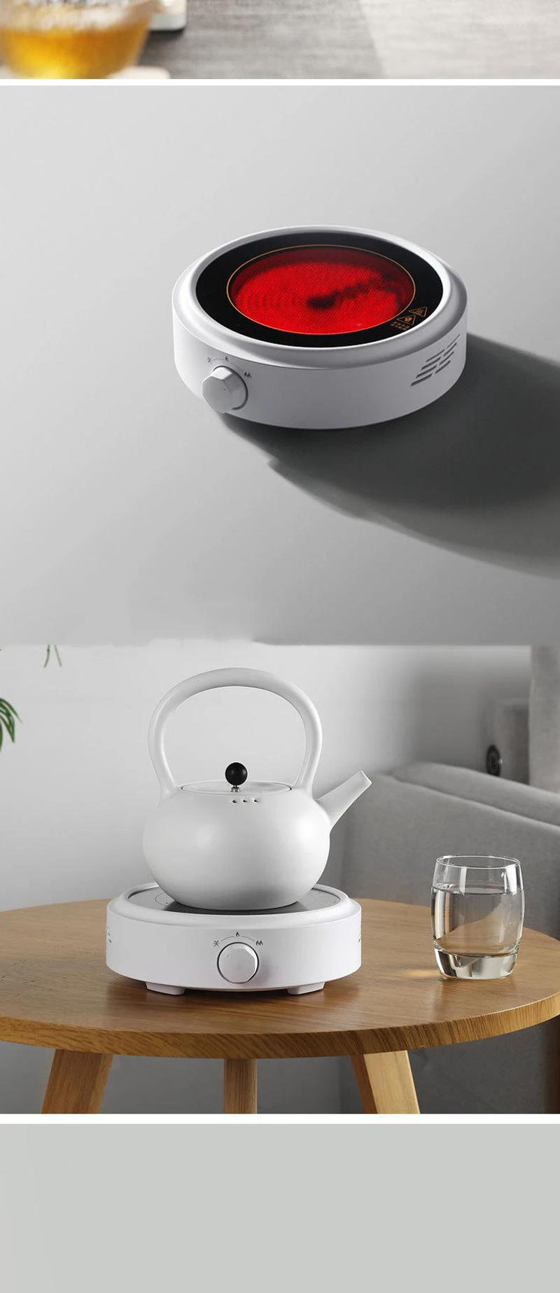 Description Picture 3 of itemElectric Induction Boiler Waterproof Plate Intelligent Hot Pot Stove Cooktop Burner Cooking Machine Heating Mini Furnace