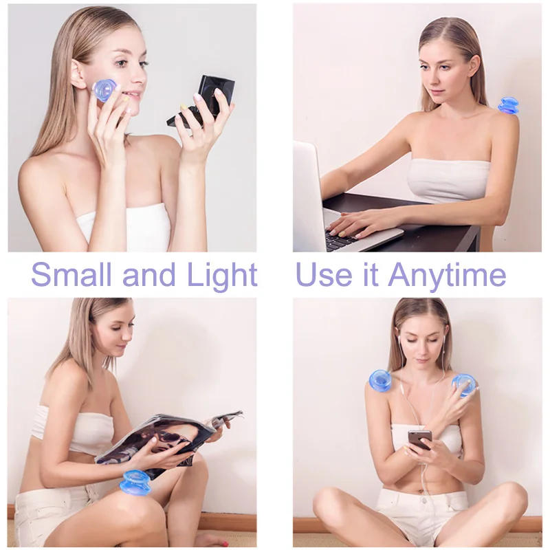 Description Picture 2 of itemAnti-cellulite Silicone Suction Cup Ventosas Massage Body Cups Vacuum Cupping Therapy Set Masajeador Face Sucker Slimming Jars