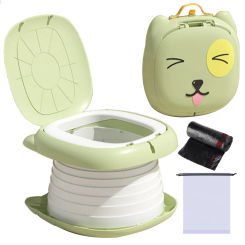 Children's Folding Toilet Baby Travel Toilet Portable Children's Potty Car Sealed  Anti-odor Bathroom for Baby Children Kids