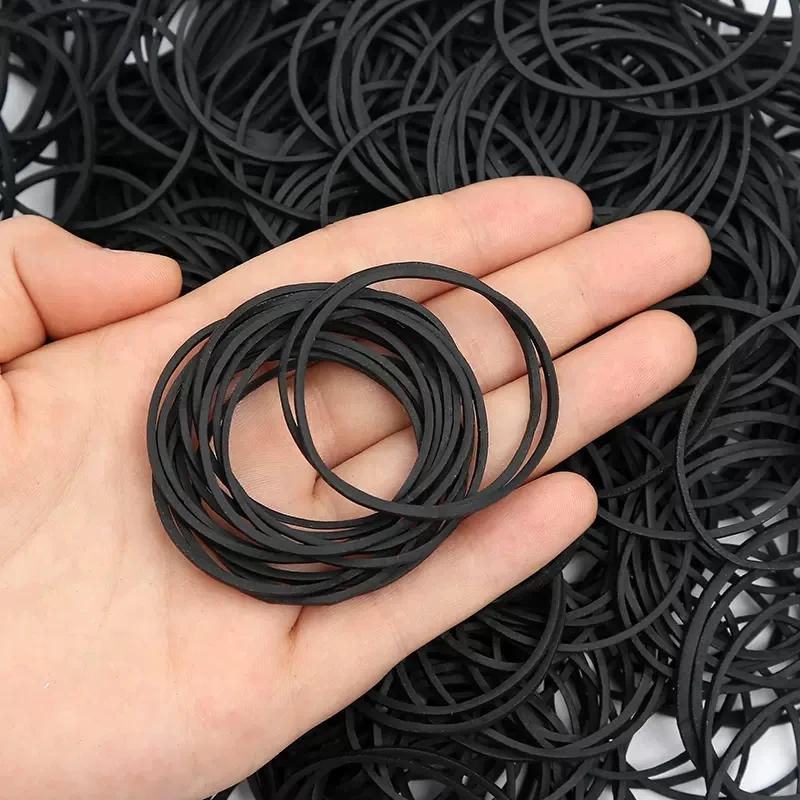 Description Picture 3 of item100pcs Elastic Rubber Bands Bank Paper Bills Money Home Office Stretchable Band Sturdy Rubber Elastics Bands Diameter 40mm