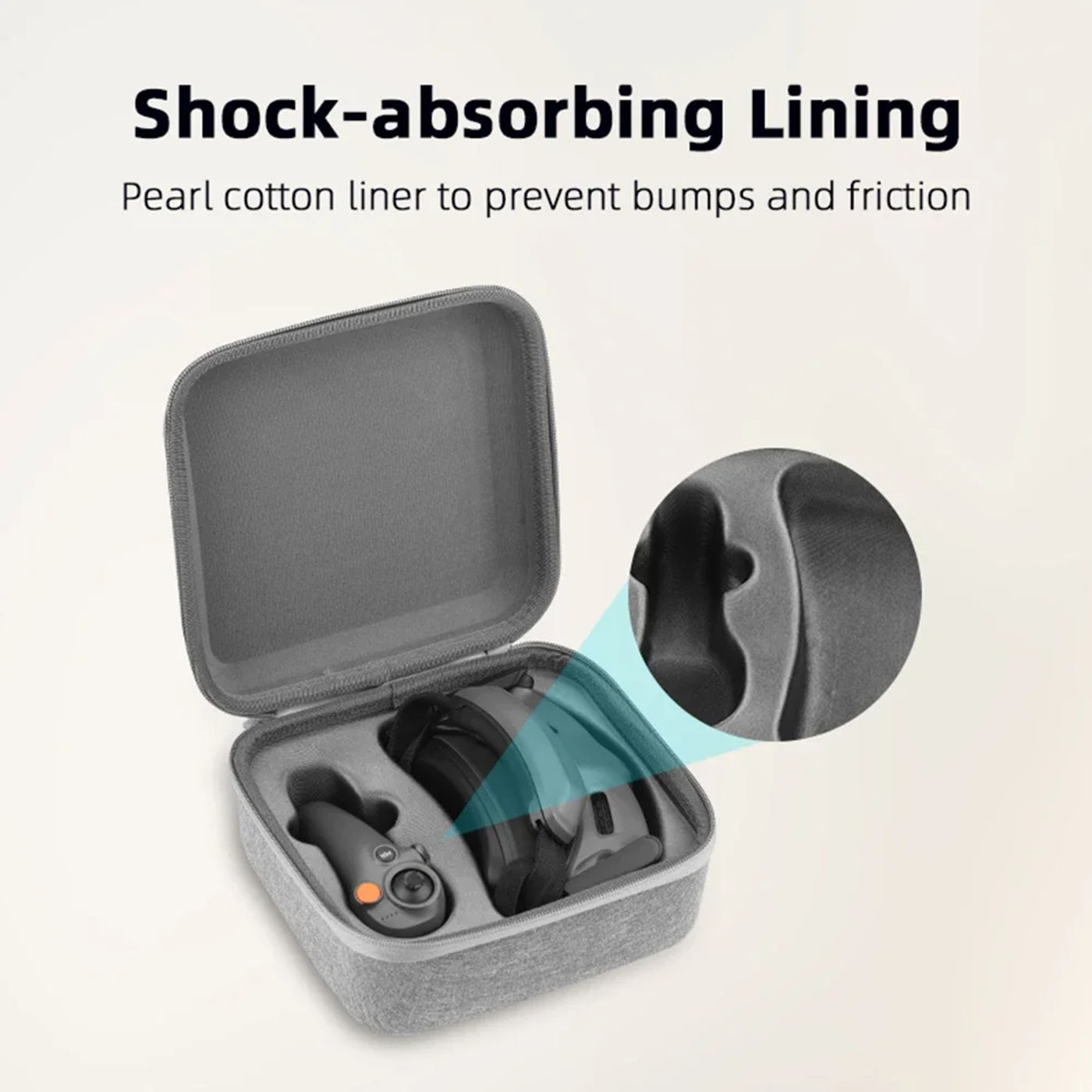 Description Picture 4 of itemBRDRC Storage Bag for DJI Avata 2 Bag Portable Carrying Handbag for DJI Goggles 3 FPV Controller Storage Case  Accessories