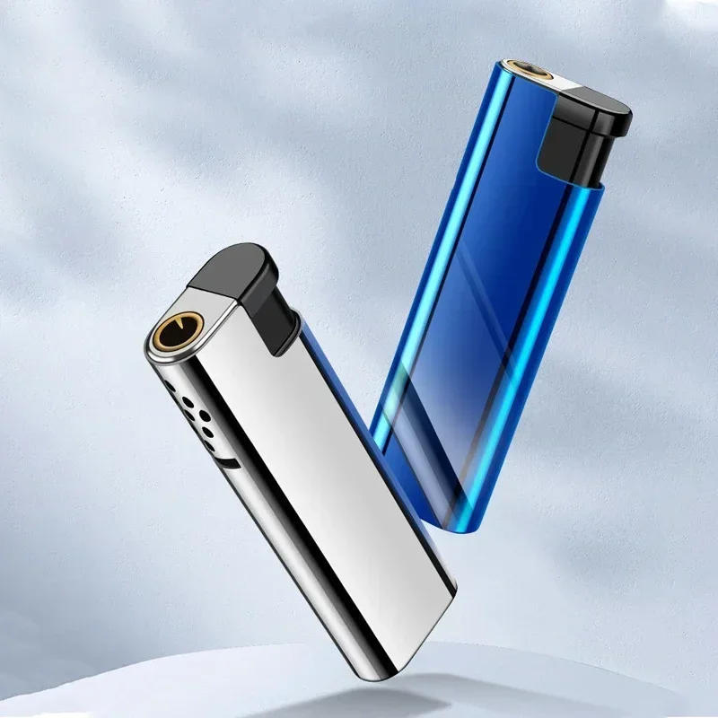 Description Picture 3 of item2024 New Windproof Lighter Blue Flame Jet Lighter High Power Cigar Lighter Kitchen BBQ Men Smoking Accessories Birthday Gift