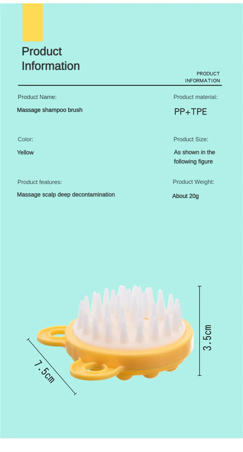 Description Picture 2 of itemSilicone Brush Gentle And Flexible Promote Blood Circulation Relax Trend Effective Necessary Soft Silicone Hair Brush Hair Care