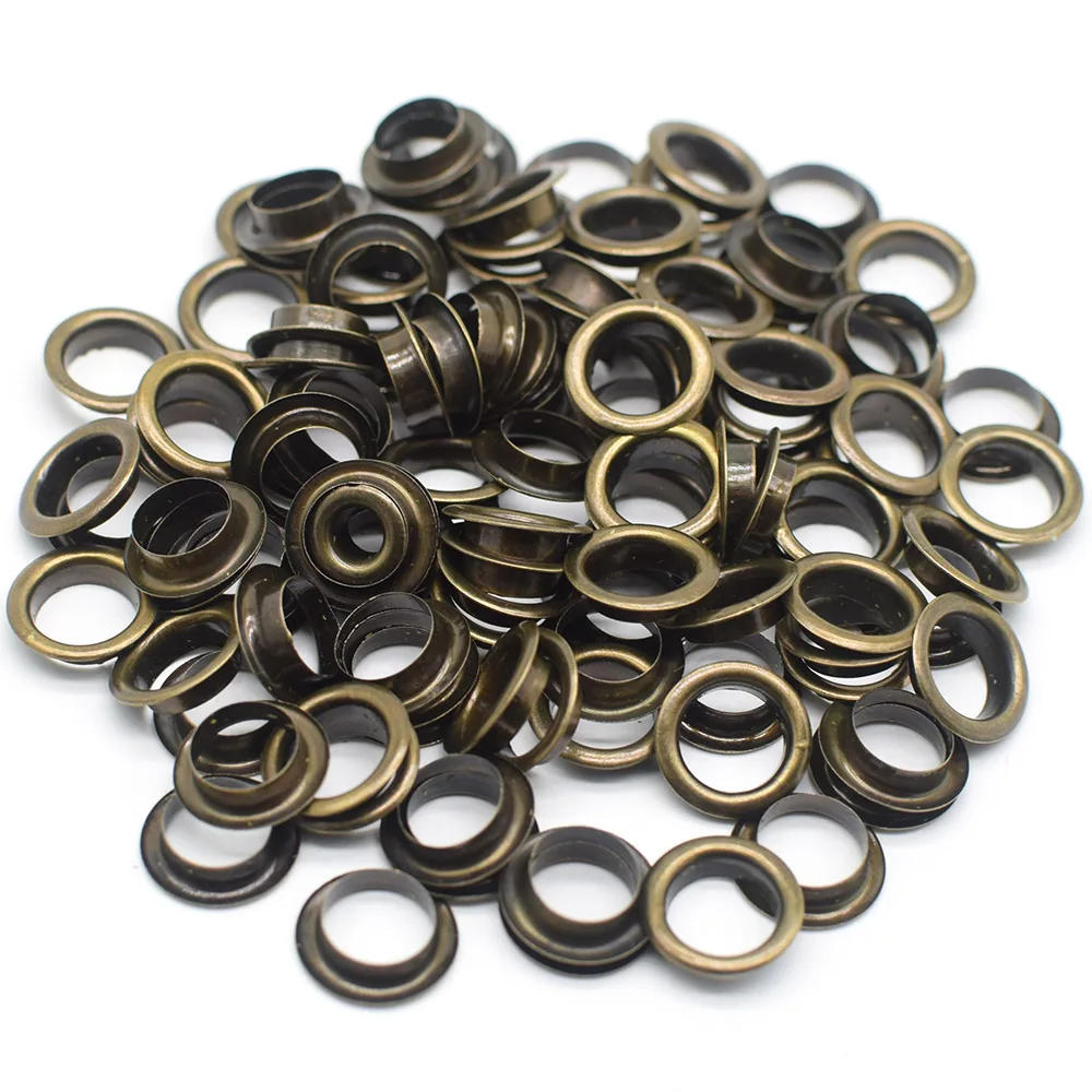 Description Picture 5 of item100 Sets Metal Eyelets Grommet LeatherCraft Shoses Belt 3.5-14mm Scrapbooking Eyelet for Sewing Clothes Accessories Wholesale