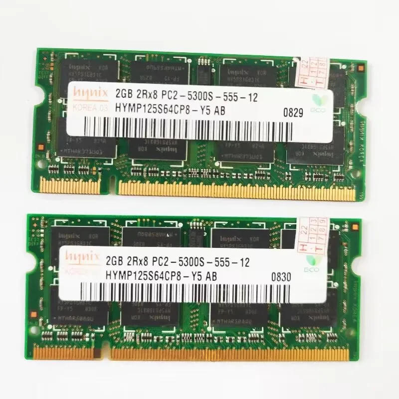 Description Picture 3 of itemDDR2 RAMS 2GB 667MHz Laptop Memory DDR2 2GB 2RX8 PC2-5300s-555-12 SODIMM 1.8V