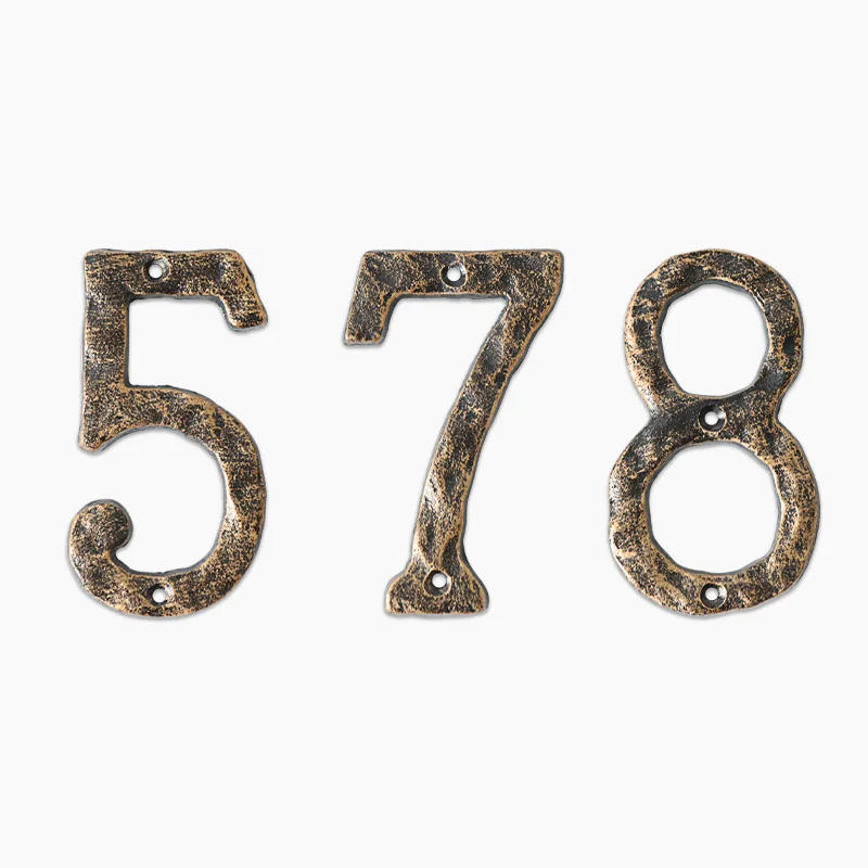 Description Picture 5 of itemRustic Cast Iron Home Address Numbers for Outside, Anti Rust House Numbers,,Mailbox Numbers for Outside, 5.5 inch