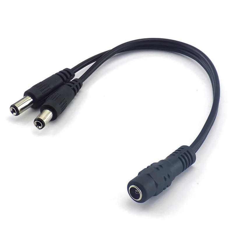 Description Picture 3 of itemCCTV Security Camera 1DC Female To 2 Male plug Power Cord Adapter Connector Cable Jack Splitter For RGB Controller LED Strip D2