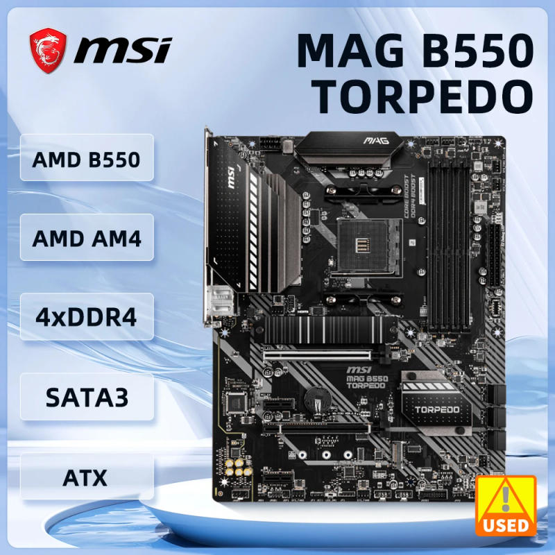 Description Picture 2 of itemMSI B550 B550M Motherboard MAG B550 TORPEDO AM4 support RYZEN 5600 5500 5900X 5300 3900 4700 cpus DDR4 128GB M.2 ATX