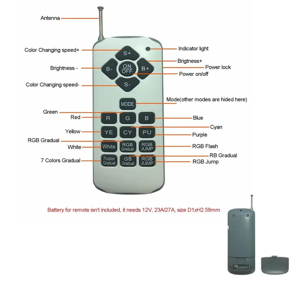 Description Picture 4 of itemLED Underwater Lights 6W 9W 12W 15W 18W Fountain Pond Light AC/DC12V Outdoor SpotLight IP68 PAR56 RGB LED Swimming Pool Light