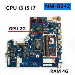 FOR Lenovo 320-15IKB ISK 330-15IKB 520-15IKB Laptop Motherboard NM-B242 ,CPUCPU i3 i5 i7 ,GPU 2G ,RAM 4G ,100% Test OK