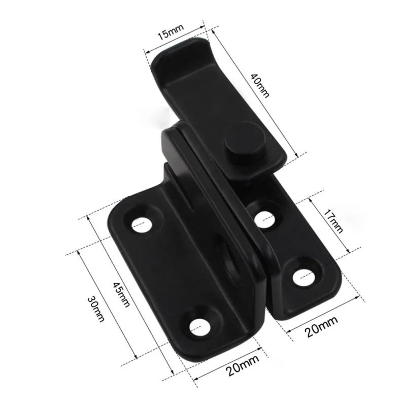 Description Picture 4 of itemSliding Barn Door Latch Door Lock Guard Latch Bolt Prong Doors Latch Hardware Double Ball Roller Catches Cupboard Cabinet