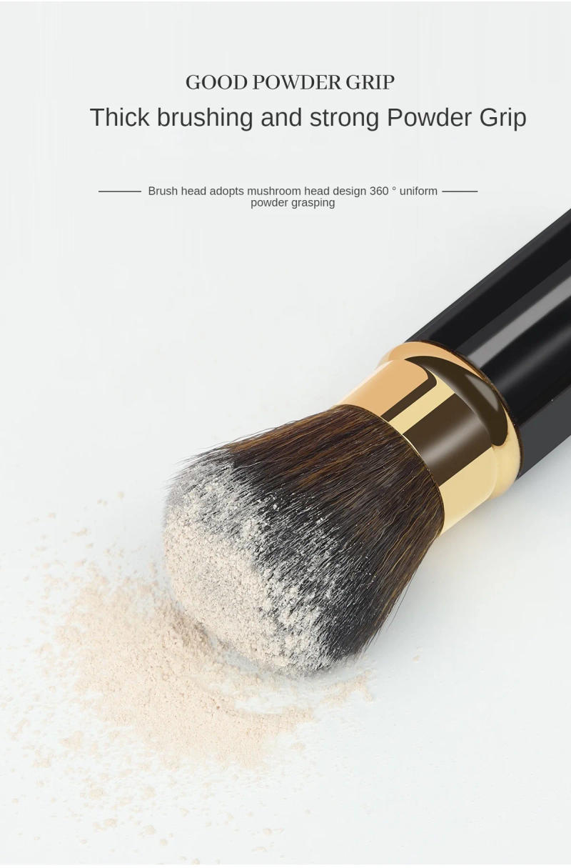 Description Picture 3 of item1 Pcs Retractable Makeup Brushes Powder Foundation Blending Blush Brush Make Up Cosmetics Brushes Female Make Up Brush