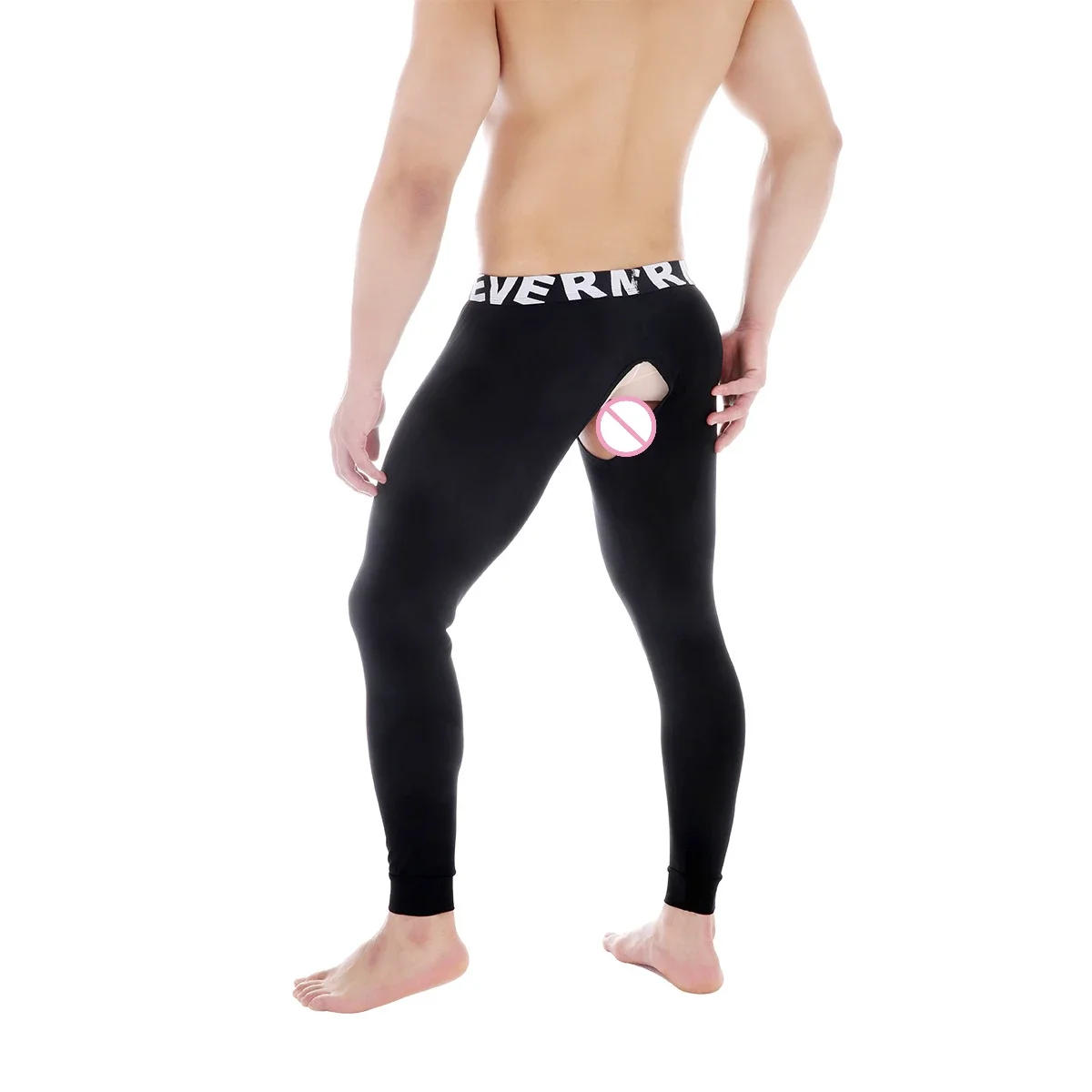 Description Picture 6 of itemMen Thermal Underwear Sexy Breathable Open Crotch Lingerie Long Johns Pajama Pants Autumn Winter Leggings Men Warm Pants for Men