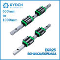 EGR25 EGH25CA EGH25SA Square Linear Guide Rail and Block Flange Slide Block Set 600mm-1000mm CNC Sliding System