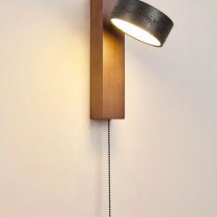 French medieval simple retro living room sofa study with pull wire switch rotatable bedroom bedside reading wall lamp