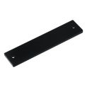 Zinc Alloy Barn Door Handle Black 6 Inches Recessed Finger Pull Rectangle Flush Pull Gates Garages Sliding Doors