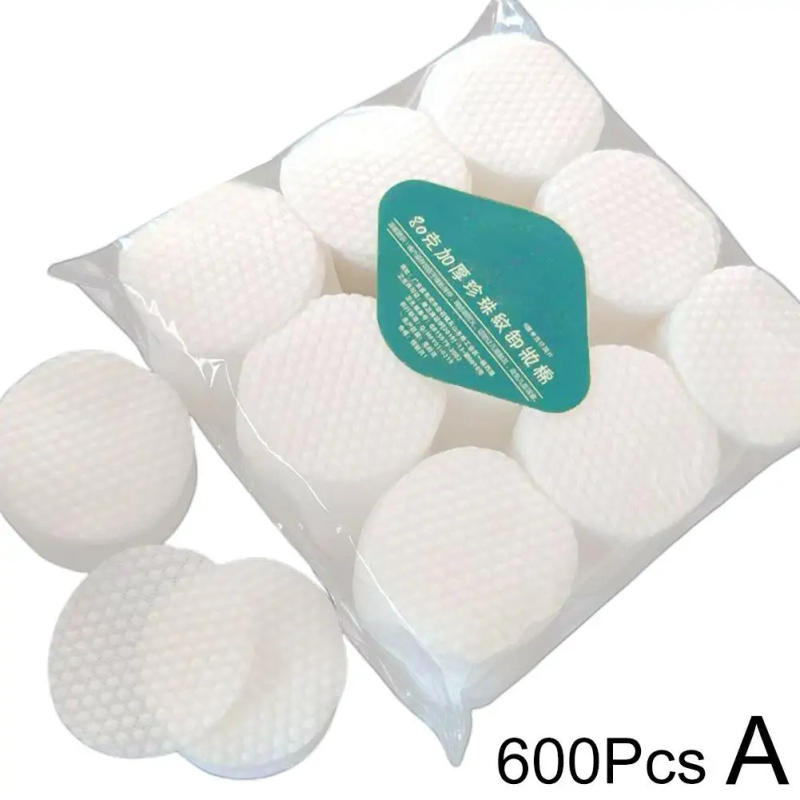 Description Picture 6 of item450/600PCS New High Quality Facial Puff Cotton Pads Disposable Makeup Accessories Remover Practical Face Soft Remover Paper