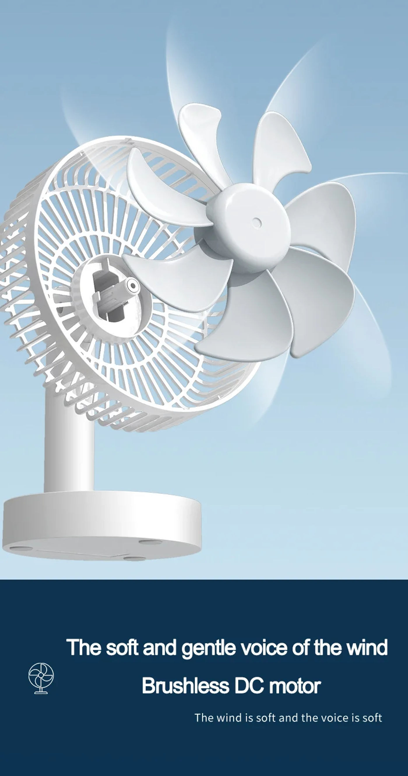 Description Picture 4 of itemHousehold small fan free adjustment angle small electric fan USB plug-in student dormitory mini silent desktop desktop bed offic