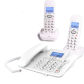 white 2 handsets