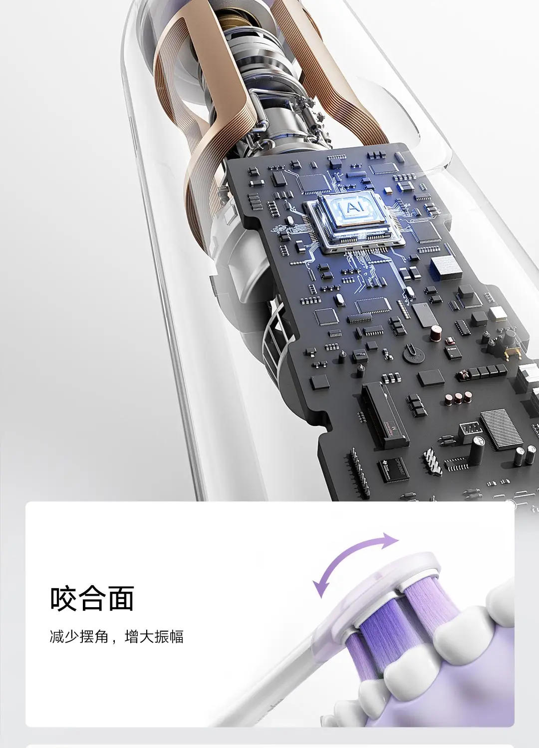 Description Picture 5 of itemIconic Brand Mijia Sonic sweep vibration Toothbrush LCD Smart Sonic Electric Toothbrush Rechargeable Automatic Oral Care Toothbrush