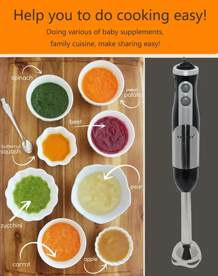 Description Picture 5 of itemHouselin Immersion Blender Handheld Hand Blender 700W, Blender with Chopper for Baby Food and Smoothies