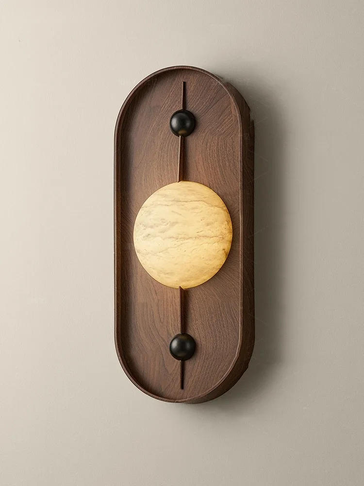 Description Picture 5 of itemCreative Natural Marble Wall Light Coffee Metal For Parlor Bedroom Aisle Restaurant Sconce Dropshipping 3000K