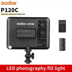 Godox P120C Led Video Light Ultra Slim Studio Continuous Lights 3300k~5600k Led Light Lamp With Battery For Camera DV Camcorder