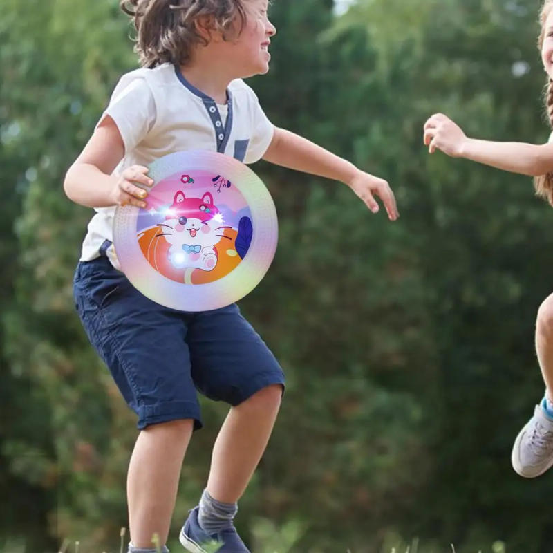 Description Picture 4 of itemLED Flying Disc Flashflight Light Up Flying Discs Idea For Boys Girls Kids Adults Birthday Summer Outdoor Sport Disc