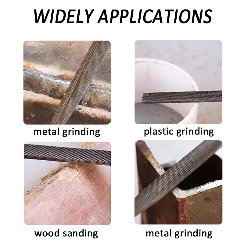 Description Picture 6 of item10pcs 1 Set Metal File Set File Metal Polishing Manual File Tool Steel Files Metal Glass Stone Wood Carving Hand Tool