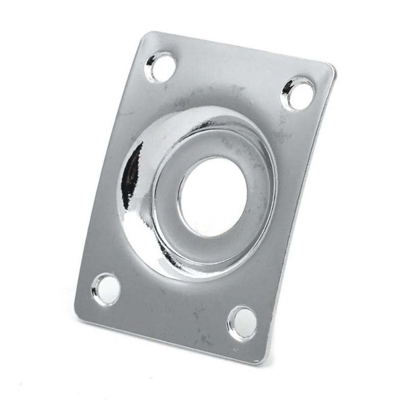 Description Picture 4 of item& Screws Jack Plate Accessories For Les Paul Tele Style Electric Guitar Jack Plate Metal Rectangular Replace Part Replacement
