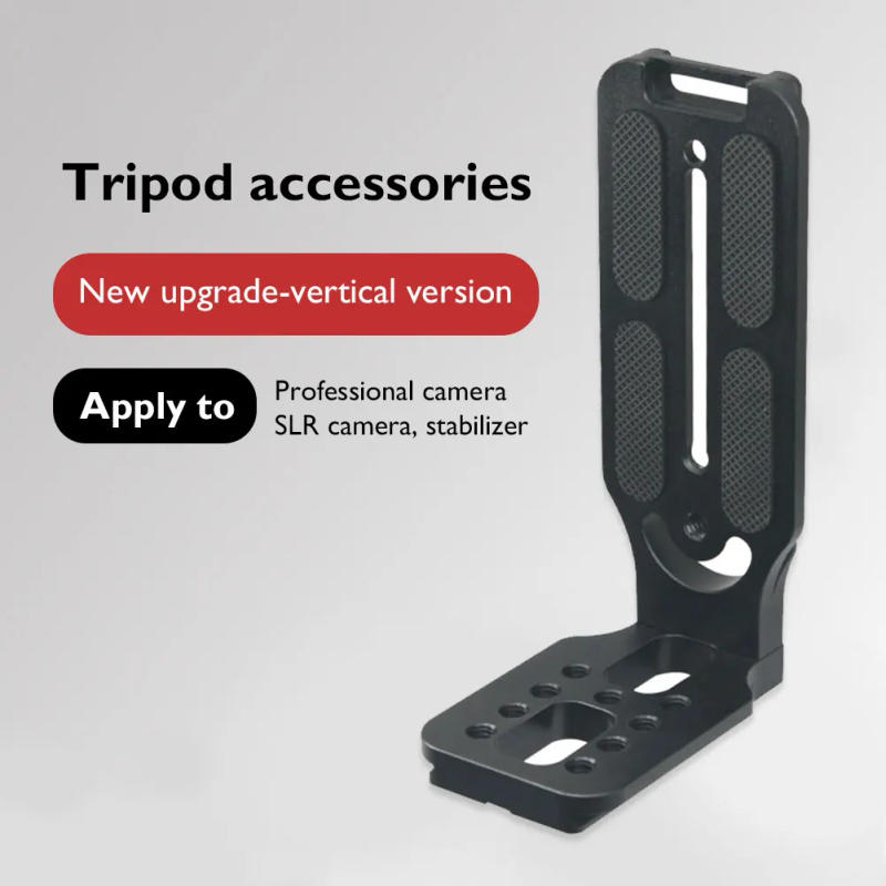 Description Picture 3 of itemL Shape Quick Release Plate Universal DSLR Camera Tripod Head Mount 1/4 screw Aluminum Vertical Shot Bracket for Canon Nikon