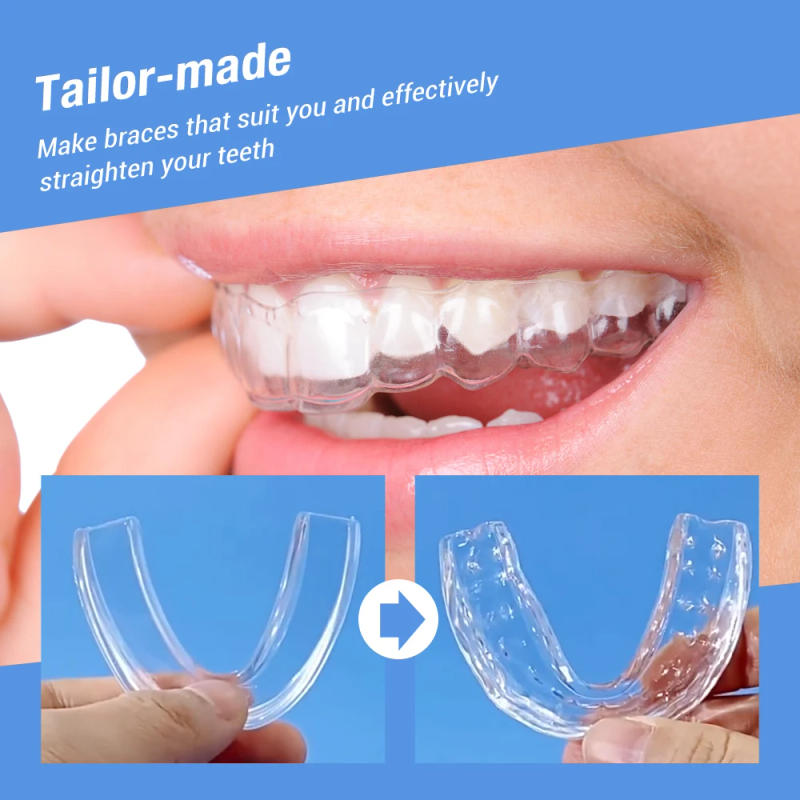 Description Picture 5 of item1 Set Invisible Night Mouth Guard For Teeth Clenching Grinding Dental Bite Sleep Aid Mouth Tray Personal Health Care Sleep