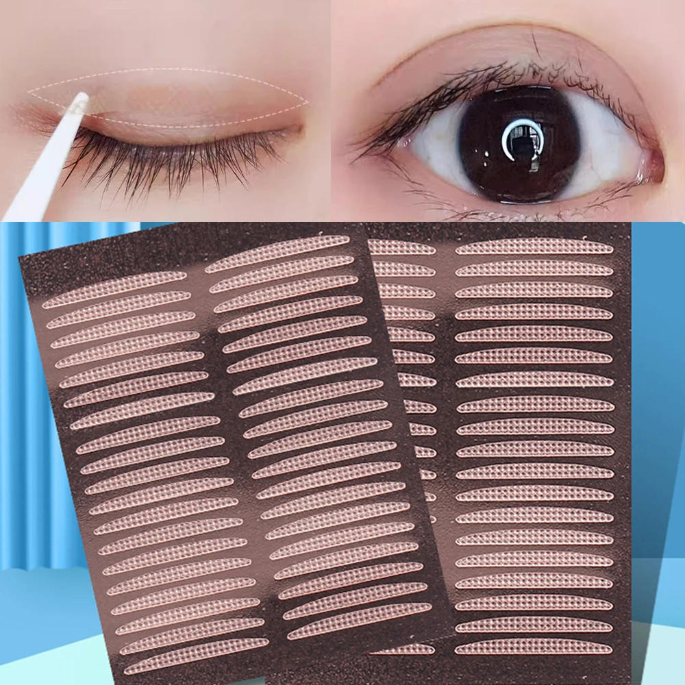 Description Picture 2 of itemInvisible Fold Double Eyelid Sticker Clear Beige Stripe Self-adhesive Natural Rose Gold Double Eyelid Patch Eye Tape Makeup Tool