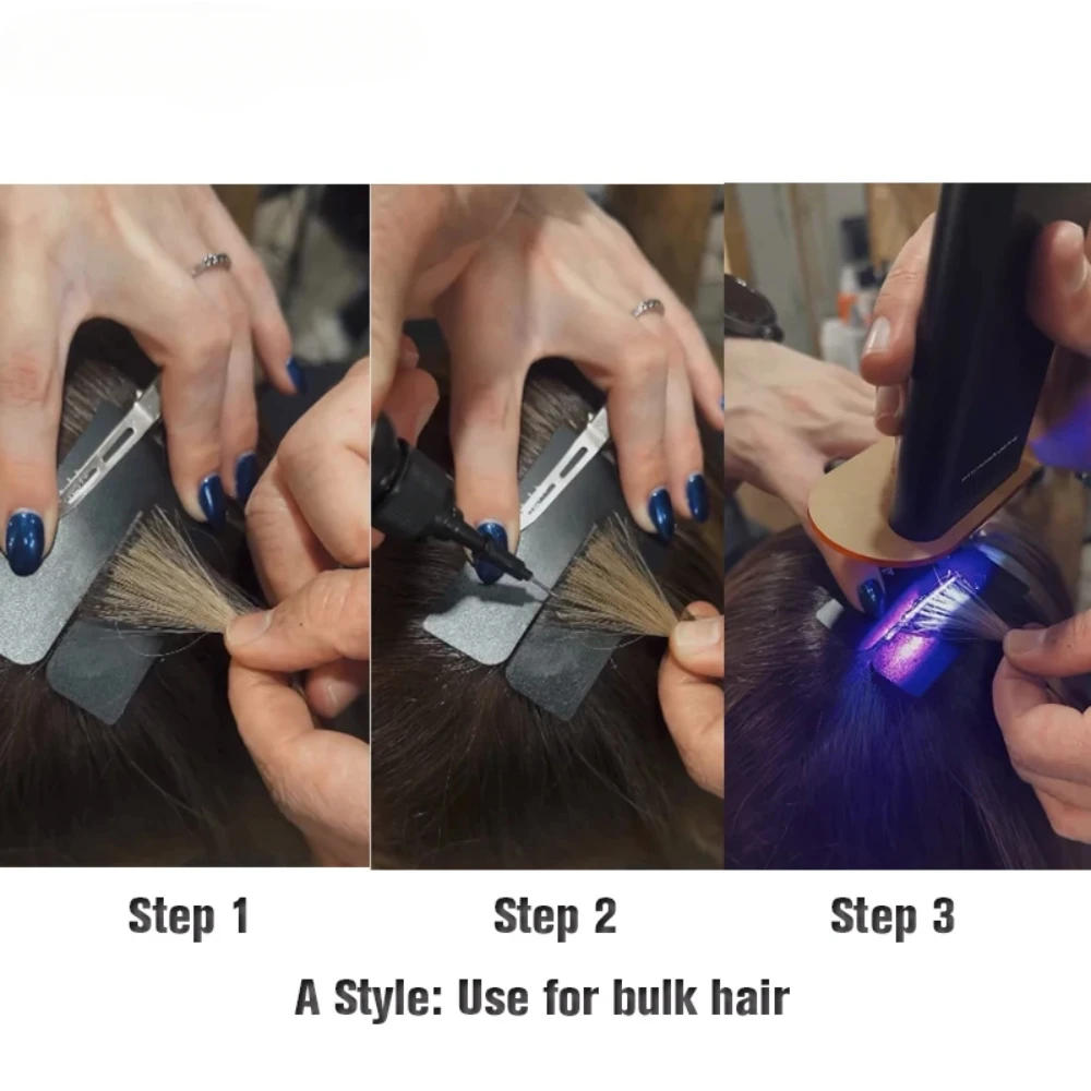 Description Picture 4 of itemHandheld UV Lamp Hair Extension Tool Glue Quick Drying Beauty Salon Fast Grafting Hair Invisible Without Trace UV Curing Light