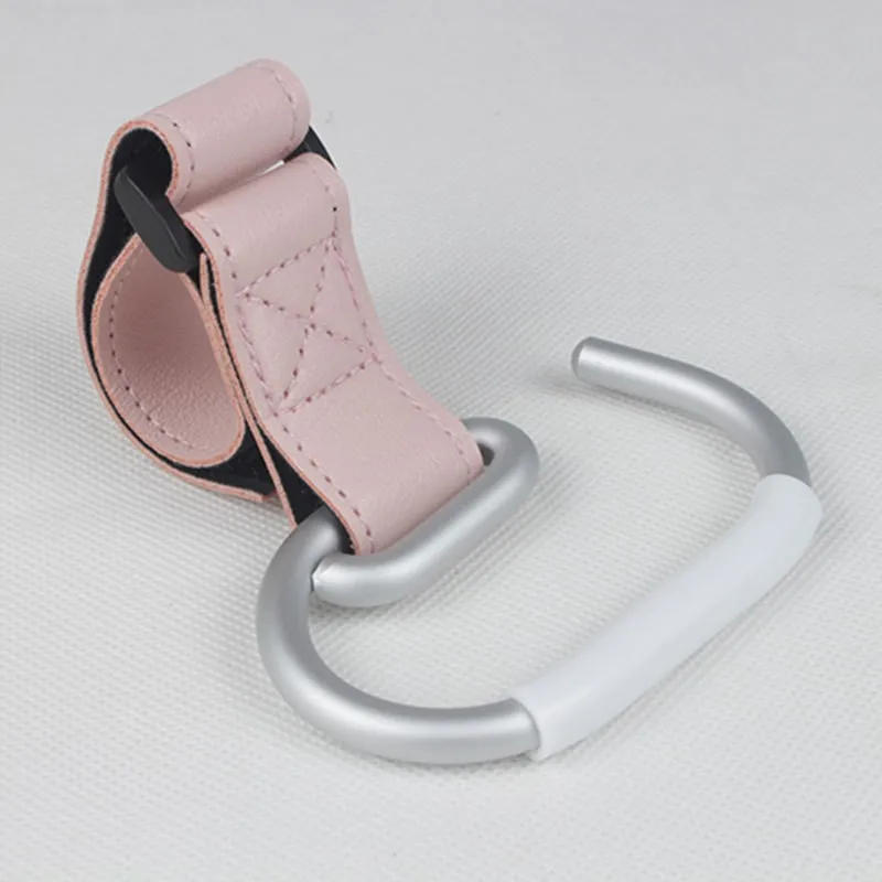 Description Picture 6 of itemNew PU Leather Stroller Hooks Rotate 360 Degrees Multifunctional Leather Hooks for Bags Stroller Accessories Christmas Gift