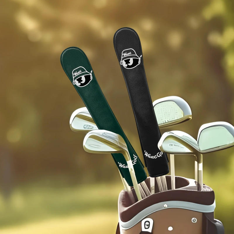 Description Picture 2 of item1pc Golf Alignment Stick Cover Golf Club Cover with Black & White Logo, Multiple Color Options for Swing Training & Protection