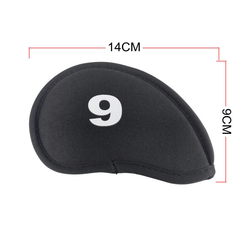 Description Picture 2 of item10pcs Golf Ironhead Club Covers - Durable Club protection Covers (black/red/blue) - Numbered Golf Accessories