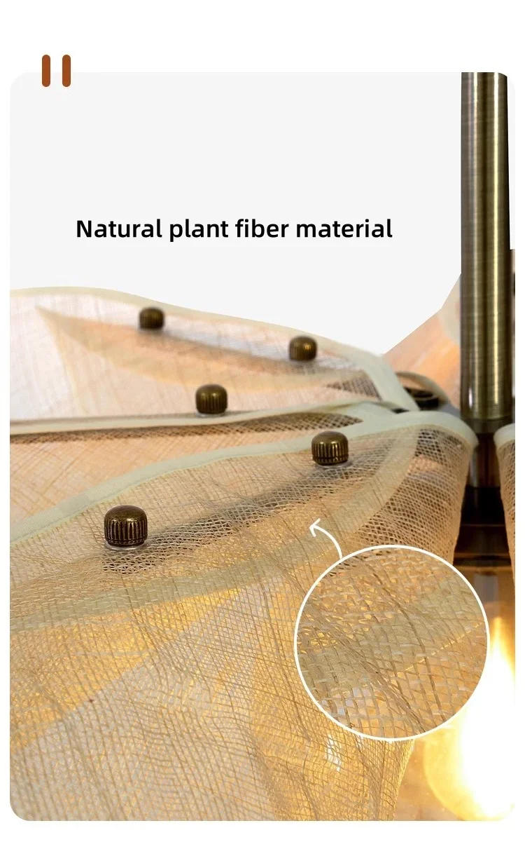 Description Picture 4 of itemJapanese Wabi Sabi Flower Chandelier French Fabric Modern Ceiling Pendant Lights Living Bedroom Home Decor Lighting Hanging Lamp