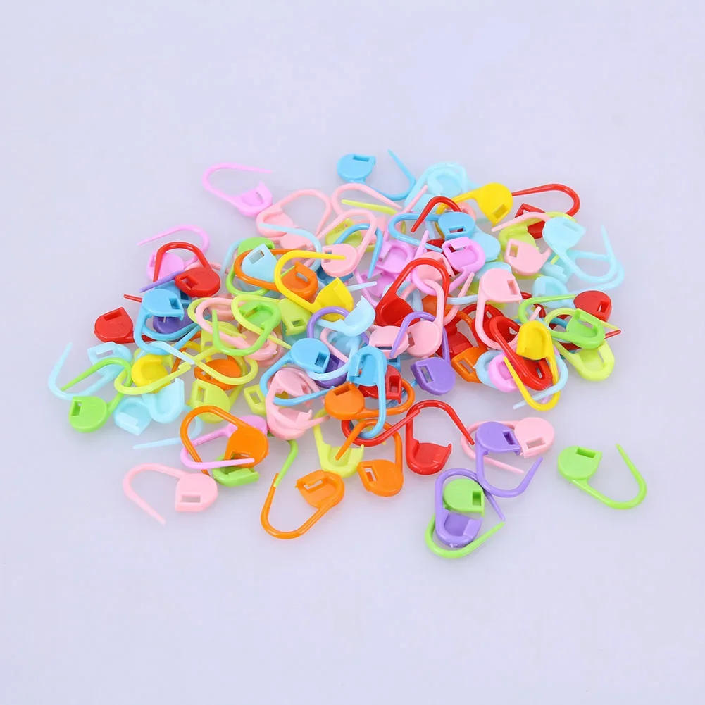 Description Picture 6 of itemPlastic Knitting Tools, Crochet Hooks, Knitting Needles, Needle Clips, 100pcs Crochet Locking Stitch Markers Mixed Color
