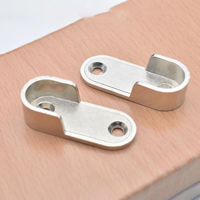 Description Picture 4 of item2/4/8pcs Wardrobe Clothes Tube Support Zinc Alloy Closet Rod Pole End Bracket Thickening Holder Home Alternative Accessories