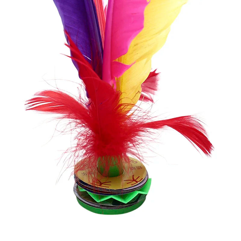 Description Picture 2 of item1pc China Jianzi Footbal Foot Kick Handwheel Fancy Goose Feather Shuttlecock Fitness Entertainment For Physical Exercise