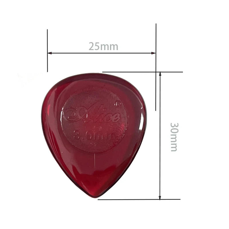 Description Picture 5 of item50pcs Red X-Heavy 3mm Teardrop Waterdrop Guitar Picks Plectrums For Electric Guitar Jazz